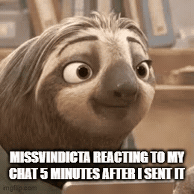 A Cartoon Sloth Is Smiling And Looking At The Camera . GIF
