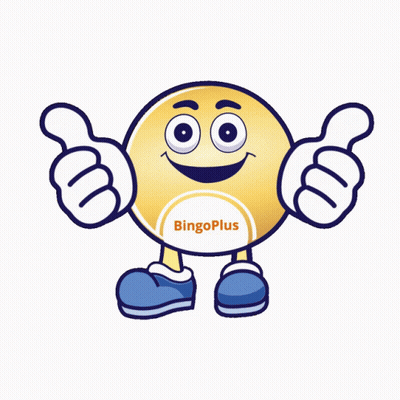 A Cartoon Smiley Face Giving A Thumbs Up With The Word Bingoplus On It GIF