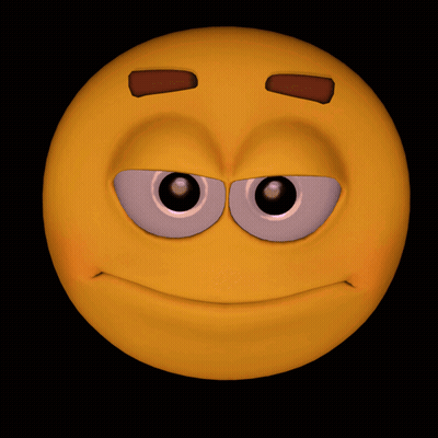A Cartoon Smiley Face With A Big Smile And Big Teeth GIF