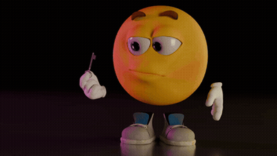 A Cartoon Smiley Face With A Finger On Its Mouth And The Name Joe On The Bottom GIF
