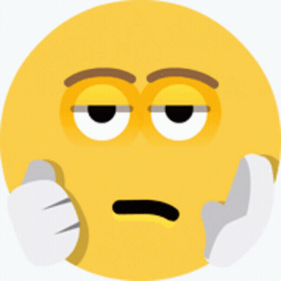 A Cartoon Smiley Face With A Hand On Its Mouth GIF