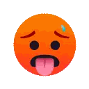 A Cartoon Smiley Face With A Tongue Sticking Out . Sticker