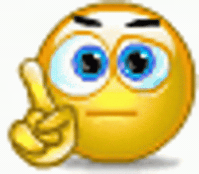 A Cartoon Smiley Face With Big Blue Eyes Is Giving A Thumbs Up Sign . GIF