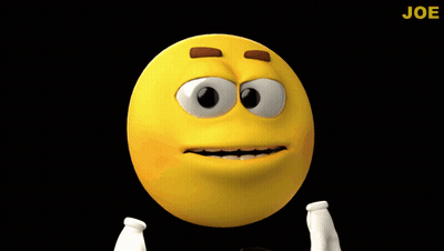 A Cartoon Smiley Face With The Name Joe Written On The Bottom GIF