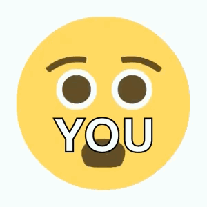 A Cartoon Smiley Face With The Word You Coming Out Of Its Mouth GIF