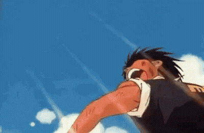 A Cartoon Soccer Player Is Kicking A Soccer Ball In The Air . GIF