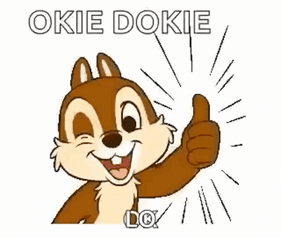 A Cartoon Squirrel Is Giving A Thumbs Up Sign . GIF