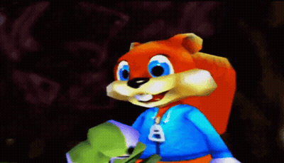 A Cartoon Squirrel Is Wearing A Blue Jacket With The Number 8 On It GIF