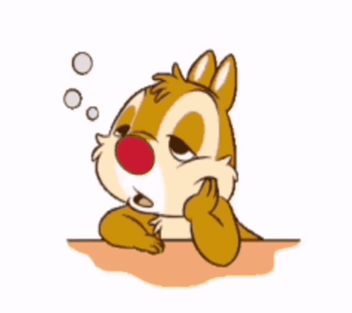 A Cartoon Squirrel With A Red Nose And The Words Goodnight GIF