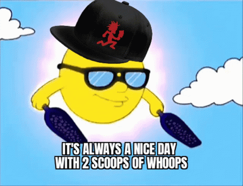 A Cartoon Sun Wearing Sunglasses And A Hat Says It 'S Always A Nice Day GIF