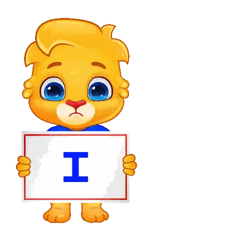A Cartoon Tiger Holding A Sign That Says You Miss GIF