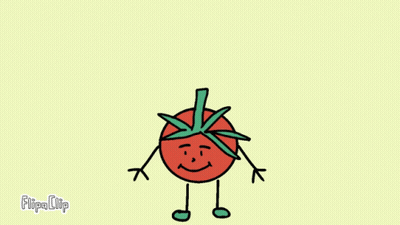 A Cartoon Tomato Is Crying With Tears Coming Out Of His Eyes GIF