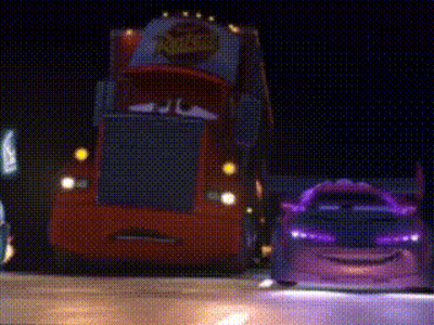 A Cartoon Truck With The Words `` We 'Ve '' On It GIF