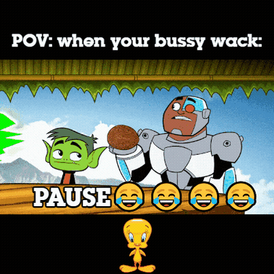 A Cartoon With A Caption That Says " Pov : When Your Busy Wack Pause " GIF