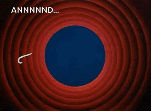 A Cartoon With The Words That 'S All Folks On It GIF