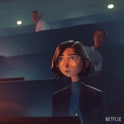 A Cartoon Woman Says Oh My God In A Netflix Ad GIF