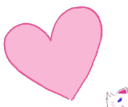 A Cat Holding A Pink Heart With A Bow On Its Head Sticker