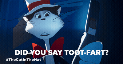 A Cat In A Top Hat Holding A Cell Phone With The Words Did You Say Toot-Fart Below It GIF