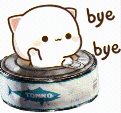 A Cat Is Sticking Its Head Out Of A Tuna Can GIF