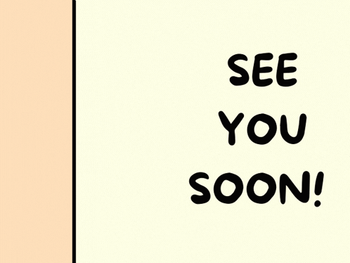A Cat Peeking Out From Behind A Wall With The Words See You Soon Written Below It GIF
