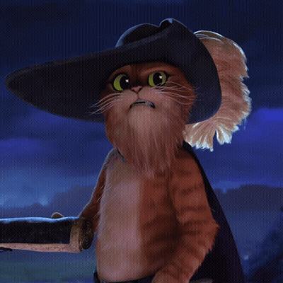 A Cat Wearing A Hat And A Cape Is Asking If He Is Still Alive GIF