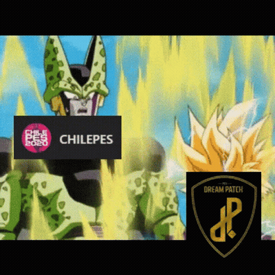 A Cell From Dragon Ball Z With A Sign That Says Chilepes On It GIF