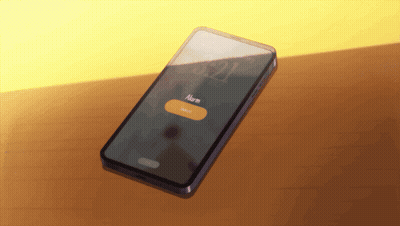 A Cell Phone Displays The Time As 5:21 GIF