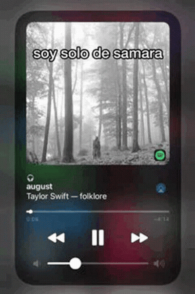 A Cell Phone Is Playing A Song By Taylor Swift In The Woods . GIF