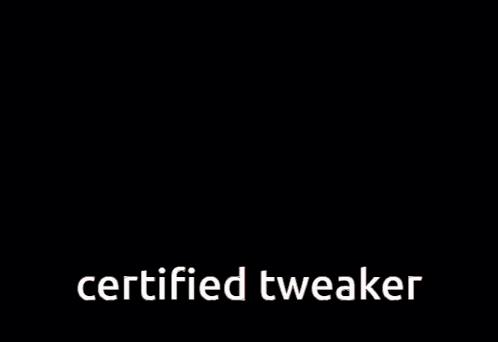 A Certified Tweaker Poster With A Red Background GIF
