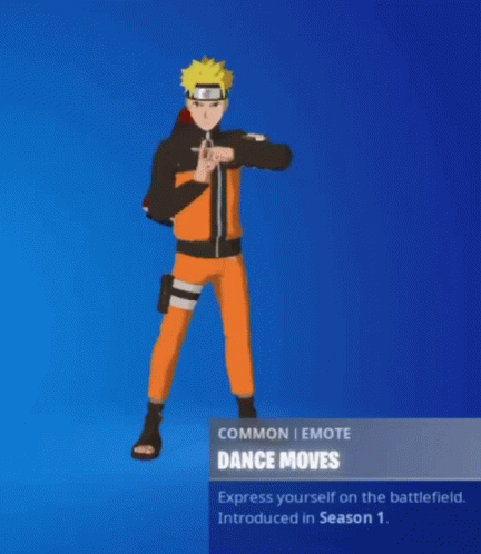 A Character From Naruto Is Dancing In A Video Game GIF