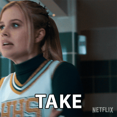 A Cheerleader From Netflix Says Take GIF