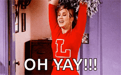 A Cheerleader With The Letter L On Her Shirt GIF
