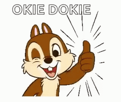 A Chipmunk From Disney Is Giving A Thumbs Up . GIF