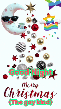 A Christmas Card With A Christmas Tree And The Words Merry Christmas GIF
