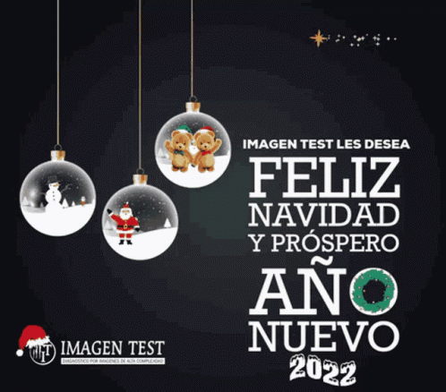 A Christmas Greeting Card That Says Feliz Navidad Y Prospero Ano Nuevo GIF