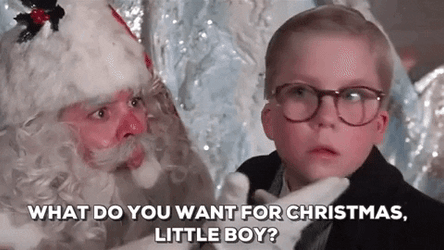 A Christmas Story Santa Ask Ralphie Want He Want GIF