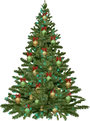 A Christmas Tree Is Surrounded By A Grid Of Picmix Sticker