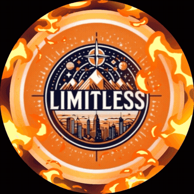 A Circle With The Word Limitless In The Center GIF