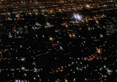 A City At Night With A Lot Of Lights GIF