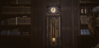 A Clock With Roman Numerals On The Face Shows The Time As 4:20 GIF