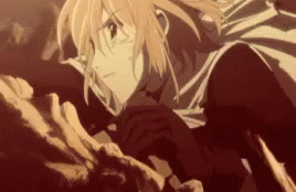A Close Up Of A Anime Character Holding A Piece Of Paper . GIF