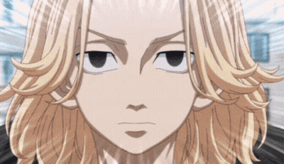 A Close Up Of A Anime Character 'S Face With A Serious Look On His Face GIF