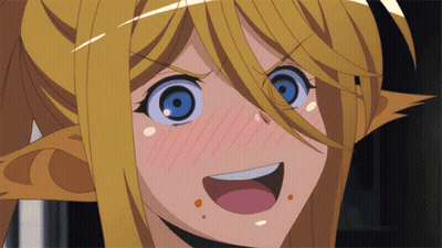 A Close Up Of A Anime Character With A Surprised Look On Her Face GIF