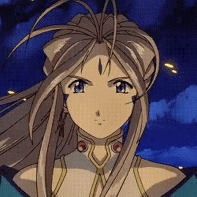 A Close Up Of A Anime Character With Long Hair GIF