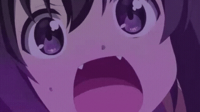 A Close Up Of A Anime Character With Purple Eyes GIF