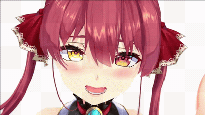 A Close Up Of A Anime Character With Red Hair GIF