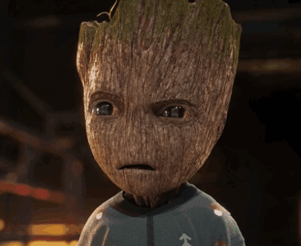 Baby Groot Sad Face GIF