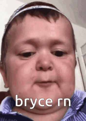 Baby Face Close Up With Bryce Text GIF