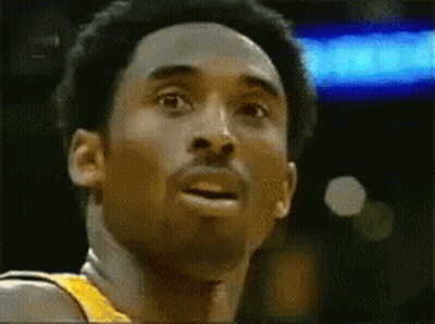 A Close Up Of A Basketball Player 'S Face With A Surprised Look On His Face . GIF