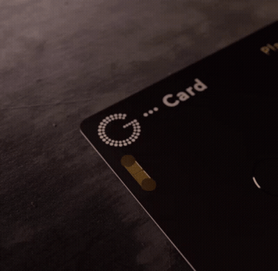 A Close Up Of A Black And White Item With The Letter C On The Bottom GIF